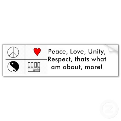 Peace Love And Unity. Peace.Love.Unity.